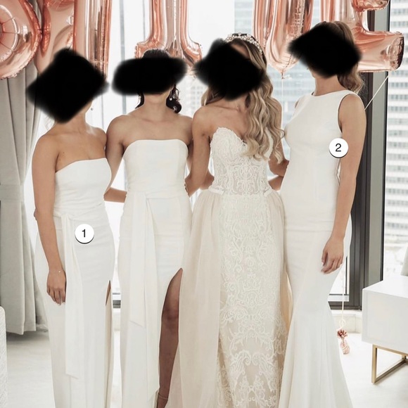 NWT Samantha Rose Women’s Christoph Dress in White - Picture 4 of 7